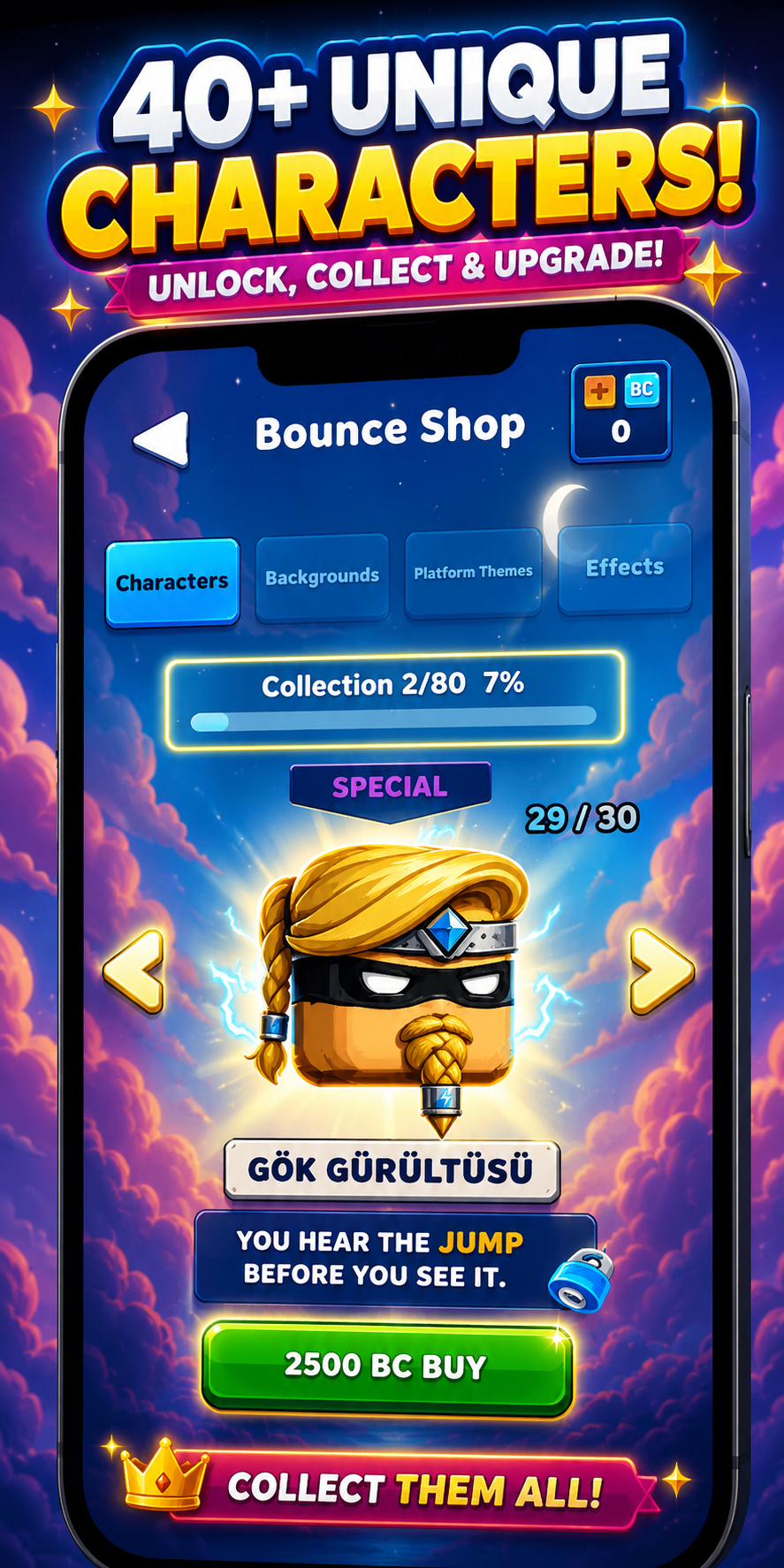 Bounce Cube character collection screenshot